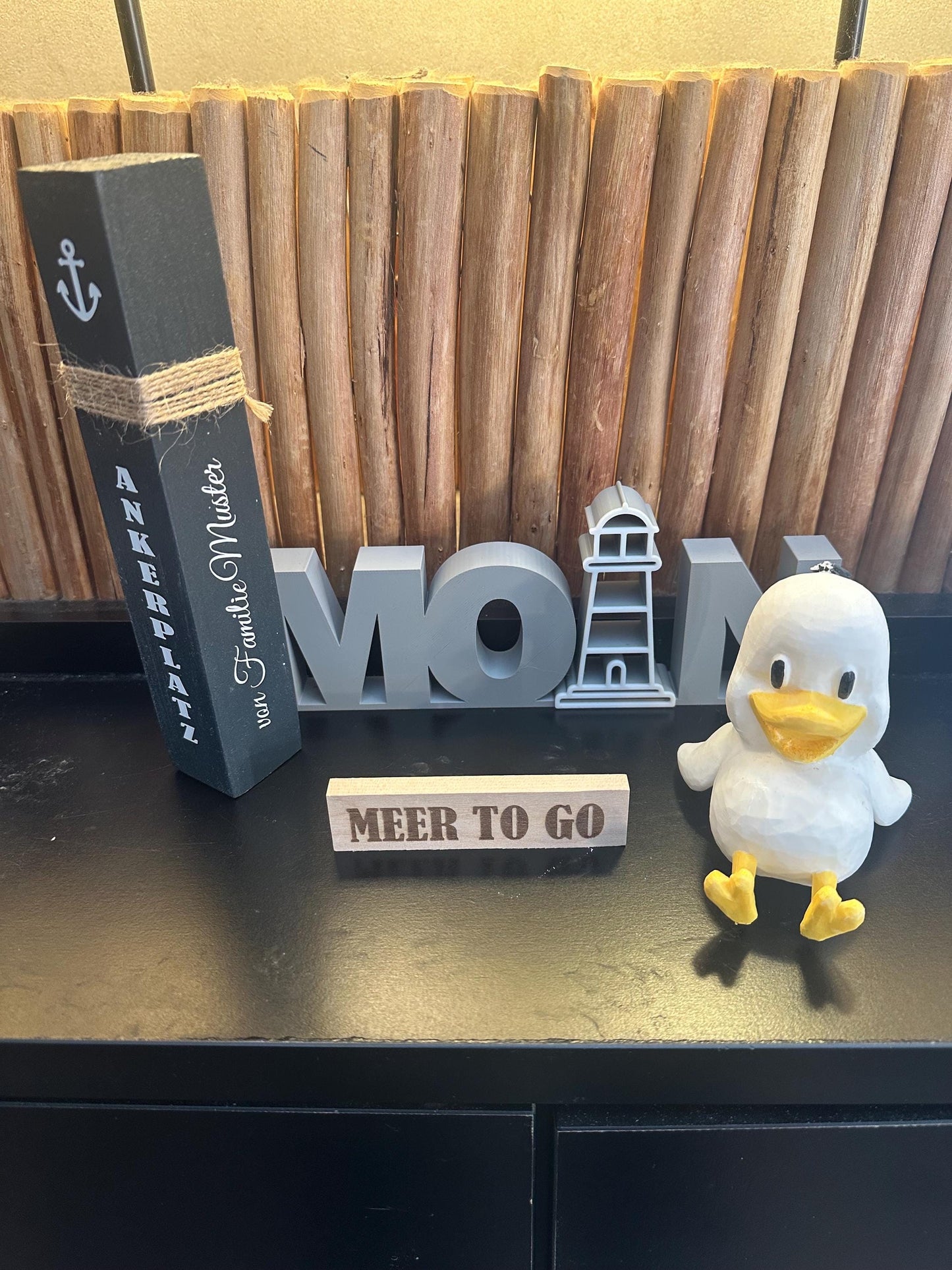 Sea to Go Gift Set (Custom Anchor Bollard, Moin Lettering, Seagull Figurine) Nautical Gift Ideas Maritime Gift Coastal Gift Set Ocean Lover