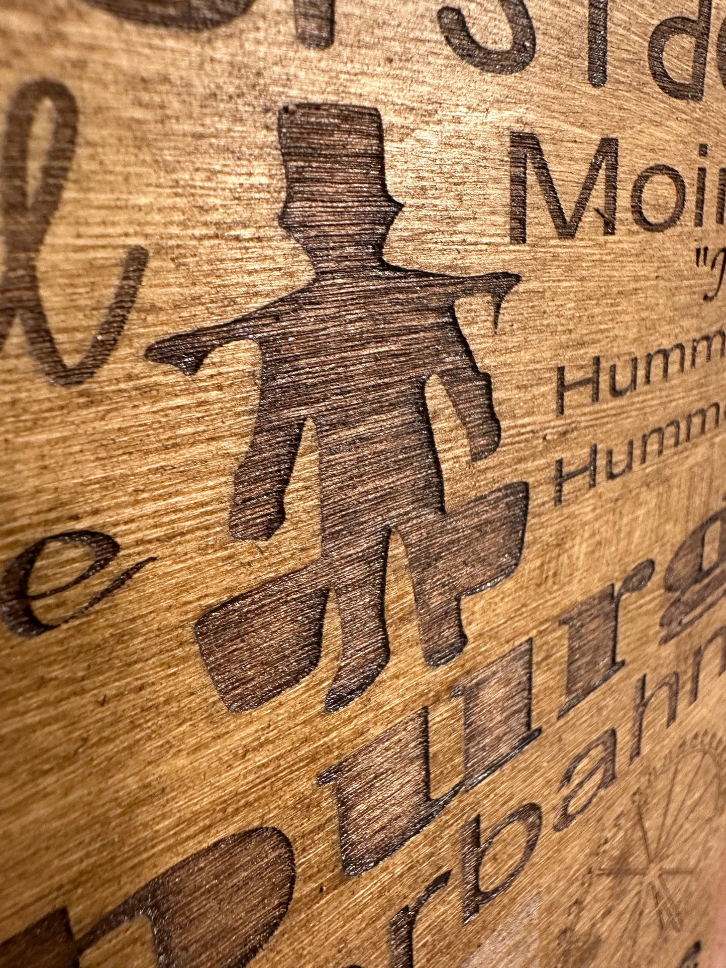 Hamburg Holzschild Lasercut | Wandbild rustikal | Hamburg Begriffe Speicherstadt Reeperbahn Hafen Elbe | Geschenk für Hamburg Fans