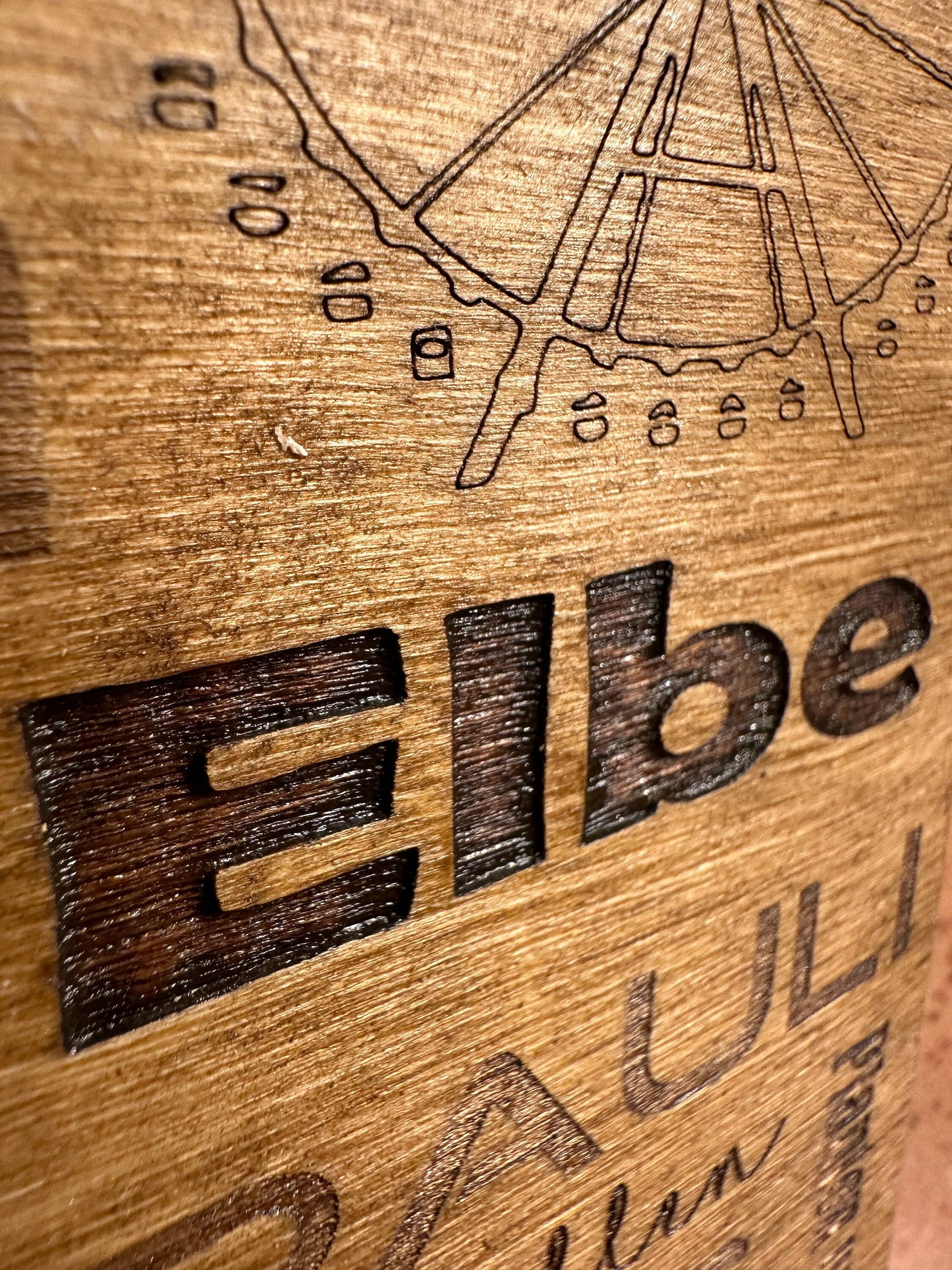 Hamburg Holzschild Lasercut | Wandbild rustikal | Hamburg Begriffe Speicherstadt Reeperbahn Hafen Elbe | Geschenk für Hamburg Fans