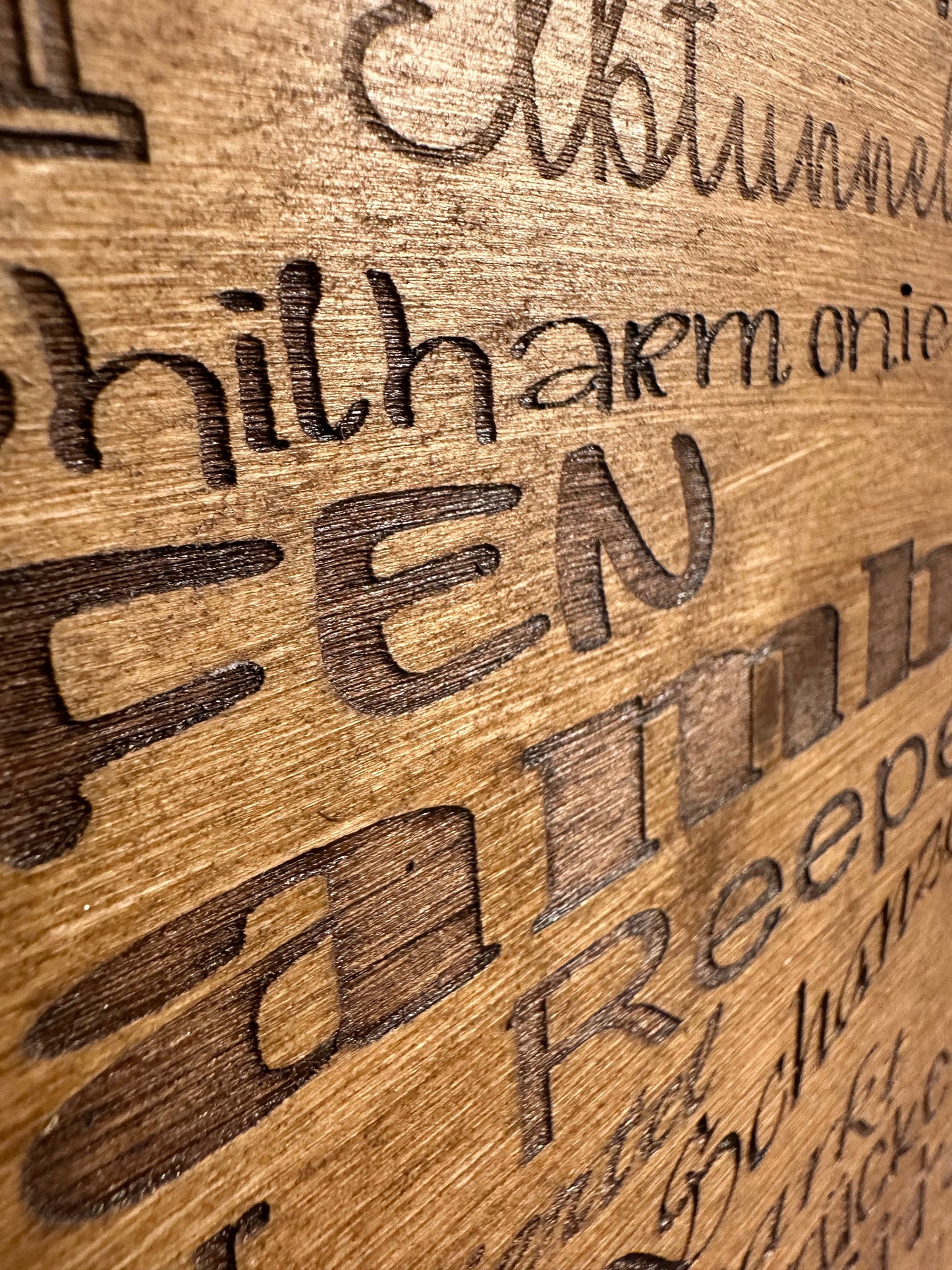 Hamburg Holzschild Lasercut | Wandbild rustikal | Hamburg Begriffe Speicherstadt Reeperbahn Hafen Elbe | Geschenk für Hamburg Fans