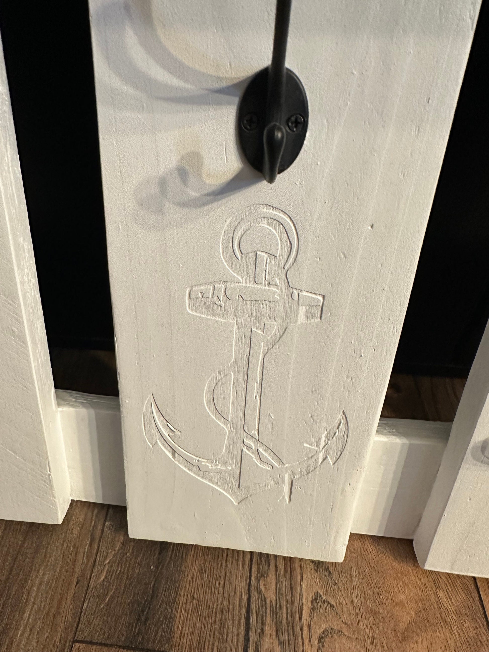 Custom Name Nautical Hook with Shelf Coastal Entryway Storage Organizer Anchor Coat Rack Hanger Mudroom Hallway Key Holder Sailor Gift
