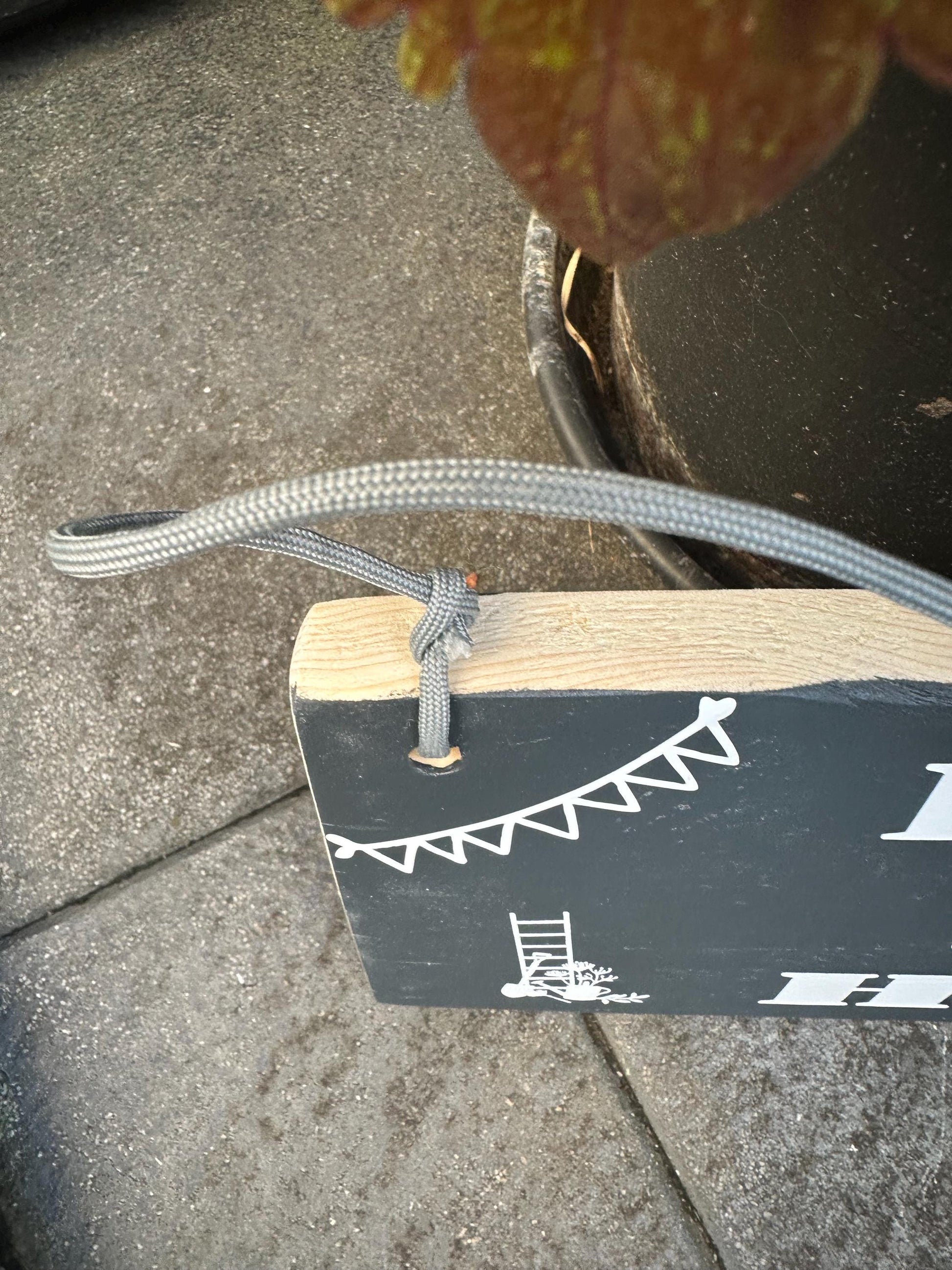 Home Sweet Home Holzschild | Rustikales Wandschild Shabby Chic | Handgemachtes Holz Deko-Schild für Zuhause, Garten & Eingangsbereich