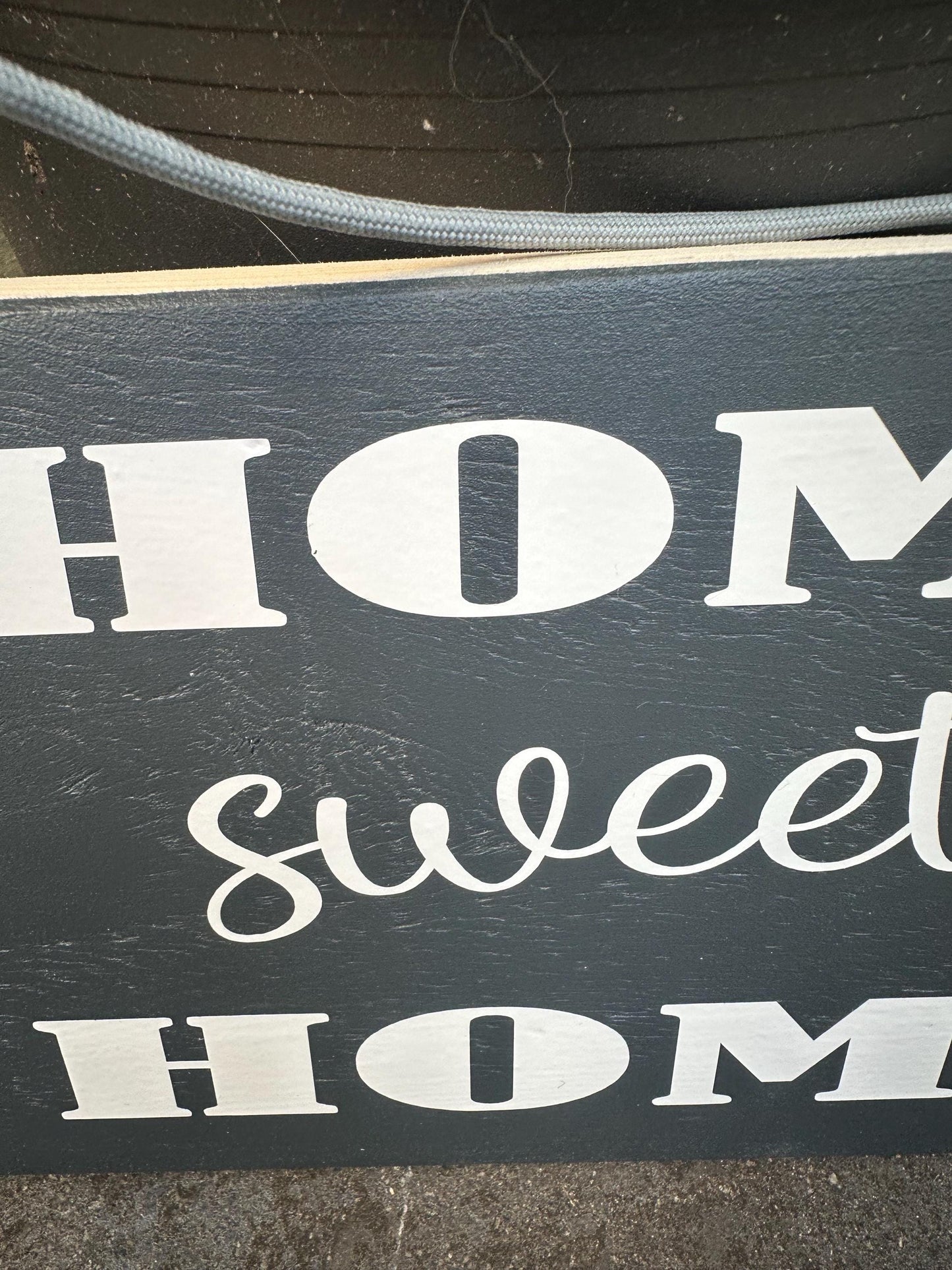 Home Sweet Home Holzschild | Rustikales Wandschild Shabby Chic | Handgemachtes Holz Deko-Schild für Zuhause, Garten & Eingangsbereich