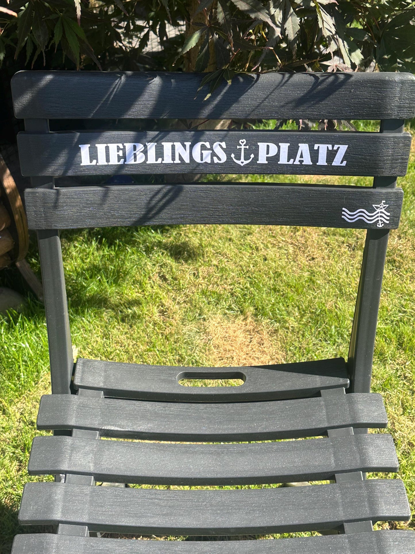 Personalisierter Nautischer Klappstuhl | Individuelle Eingang & Gartendeko | Handgemachtes Küsten Hochzeitsgeschenk | Einweihungsgeschenk