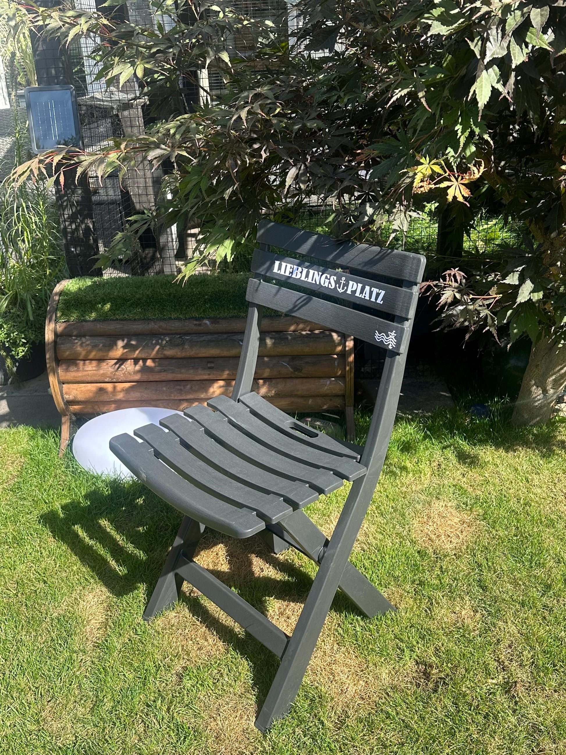 Personalisierter Nautischer Klappstuhl | Individuelle Eingang & Gartendeko | Handgemachtes Küsten Hochzeitsgeschenk | Einweihungsgeschenk