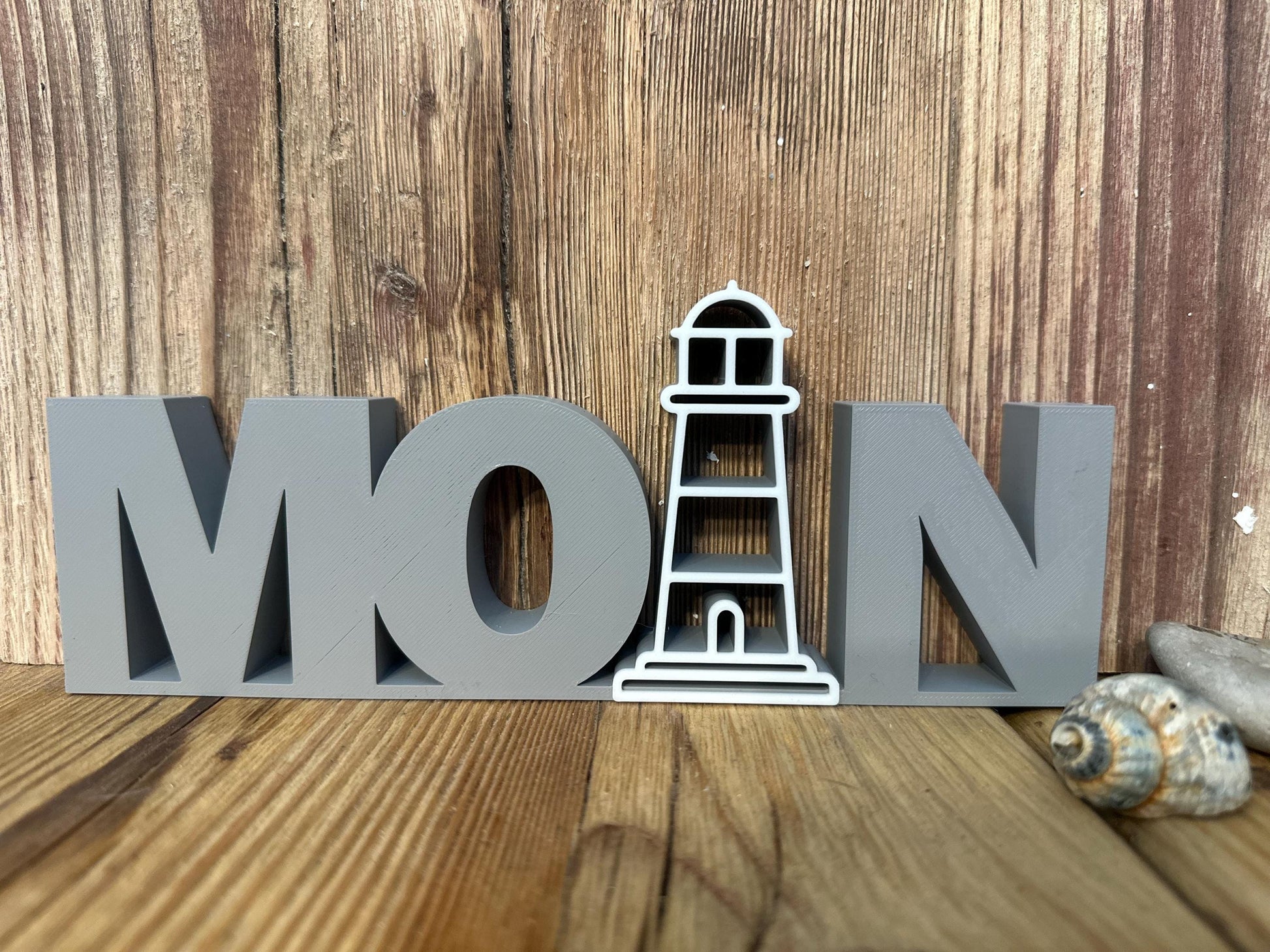Take More Sea Time – 3D Printed Decor Sign | Coastal Table Decoration, Handmade Gift for Ocean Lovers, Nautical Style