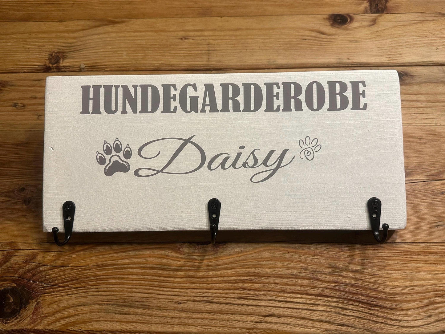 Custom Dog Leash Wall Holder Dog Name Leash Hook Dog Collar Hanger Dog Harness Keys Organizer Pet Gifts for Dog Owners Multi Dog Gifts