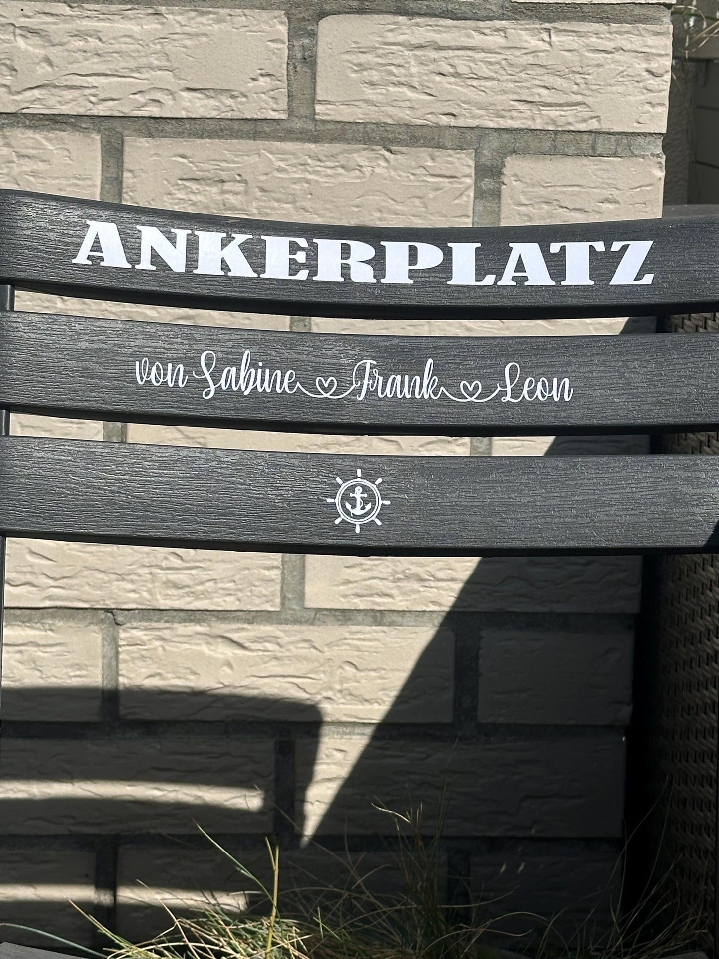 Personalisierter Nautischer Klappstuhl | Individuelle Eingang & Gartendeko | Handgemachtes Küsten Hochzeitsgeschenk | Einweihungsgeschenk