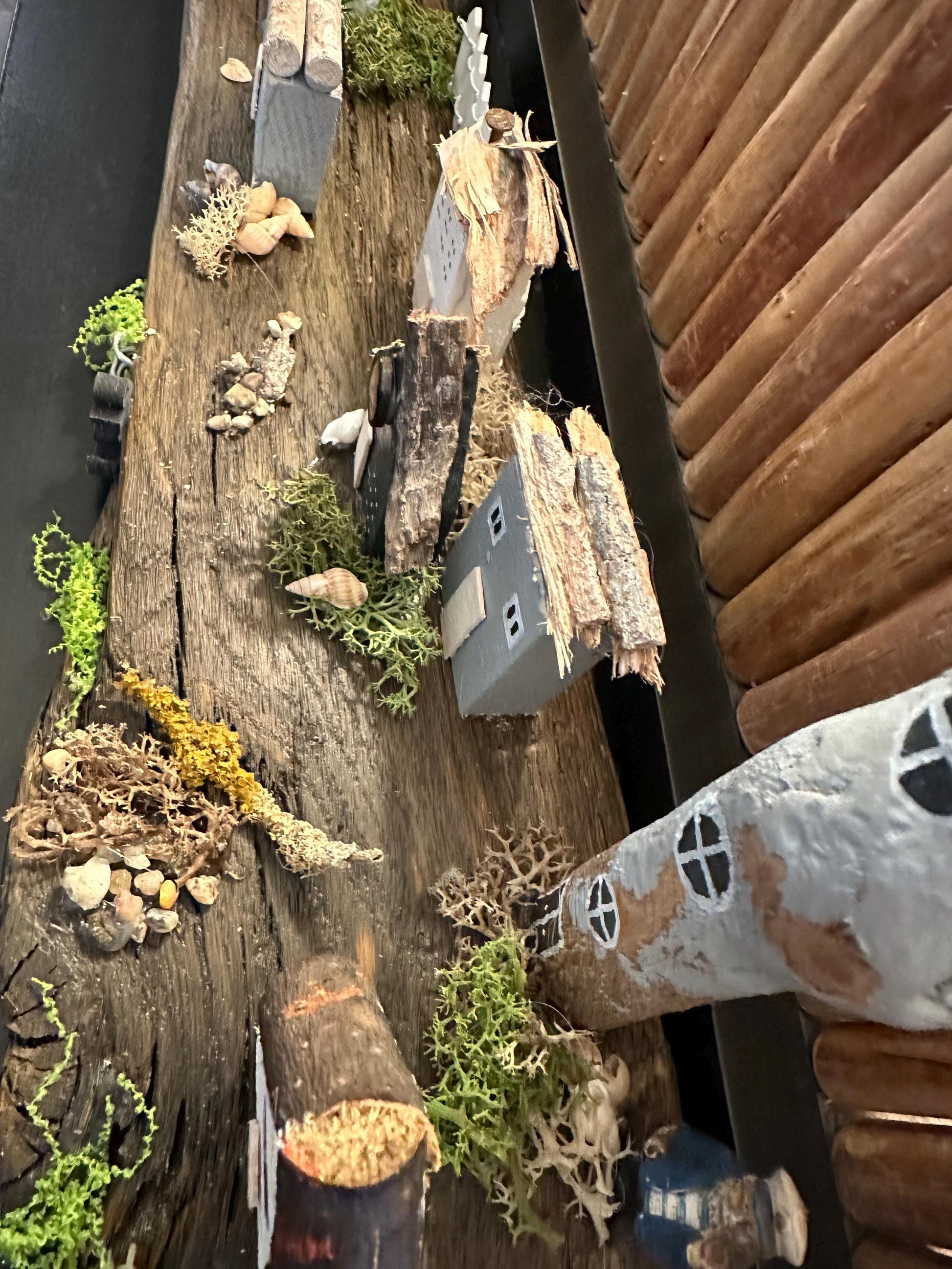 Nautical Theme Driftwood Village Mini Oceanic World Coastal Home Decor Objects Beach House Shelf Decor Sealife New Home Gift Idea