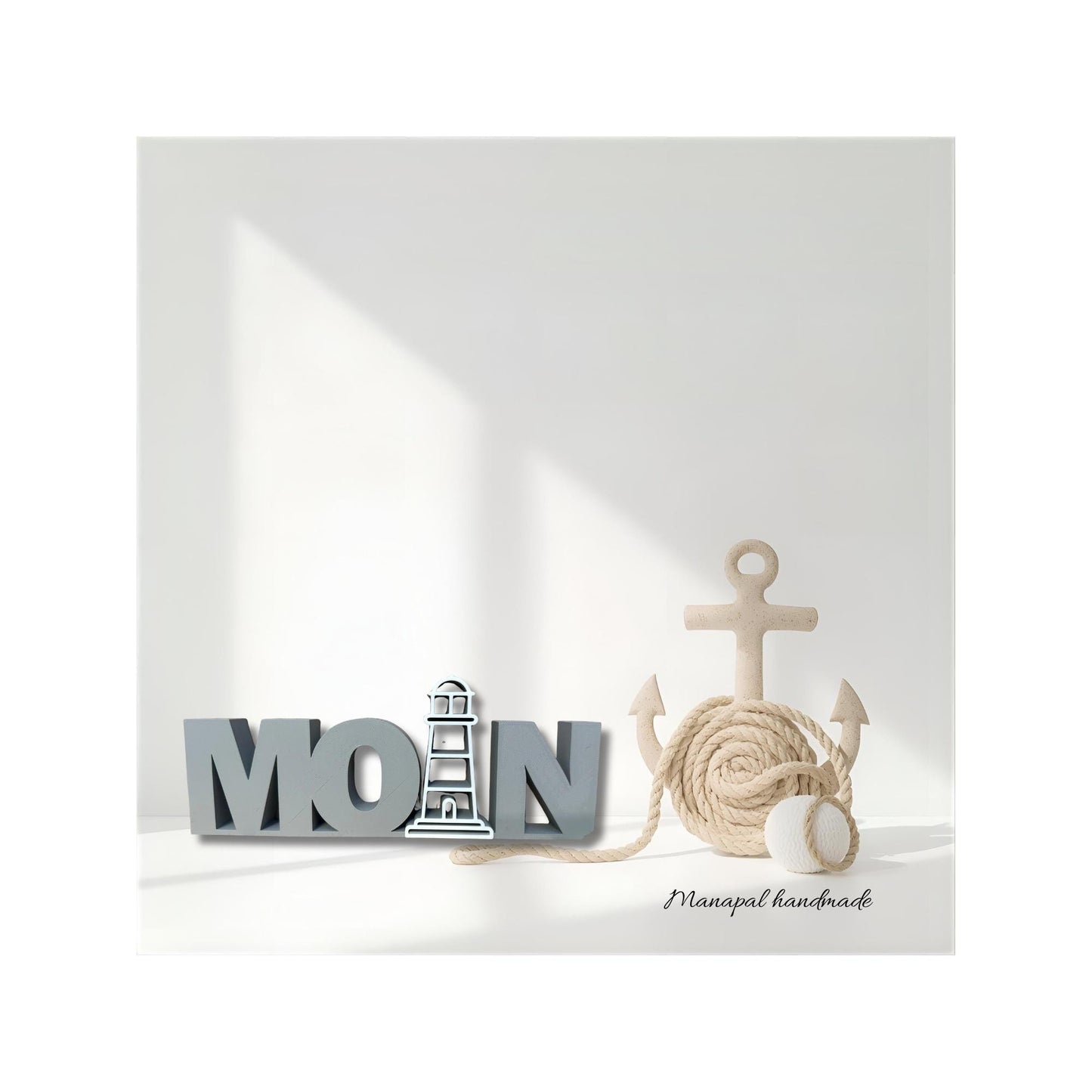 Take More Sea Time – 3D Printed Decor Sign | Coastal Table Decoration, Handmade Gift for Ocean Lovers, Nautical Style